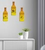 3 Pcs Traditional House Wooden New Bottles Hanging