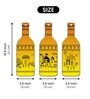 3 Pcs Traditional House Wooden New Bottles Hanging