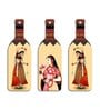 3 Pcs Madhubani Wooden New Bottles Hanging