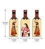 3 Pcs Madhubani Wooden New Bottles Hanging
