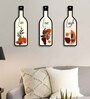 3 Pcs Love Love Laugh Wooden Bottles Hanging