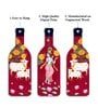 3 Pcs Kamdhenu Wooden New Bottles Hanging
