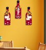 3 Pcs Kamdhenu Wooden New Bottles Hanging