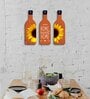 3 Pcs Home Sweet Home Wooden New Bottles Hanging