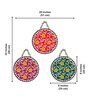 3 Pcs Rose Wooden Circle Set Hanging