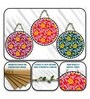3 Pcs Rose Wooden Circle Set Hanging
