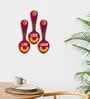 3 Pcs Live Wooden New Spoons Hanging