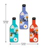3 Pcs Good Vibe Wooden Bottles Hanging