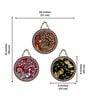 3 Pcs Traditional Birds Wooden Circle Set Hanging
