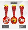 3 Pcs Elephant Wooden New Spoons Hanging