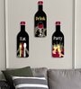 3 Pcs Party Wooden Bottles Hanging