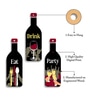 3 Pcs Party Wooden Bottles Hanging