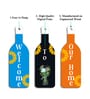 3 Pcs Welcom To Our Home Wooden New Bottles Hanging