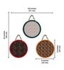 3 Pcs Geometric Wooden Circle Set Hanging