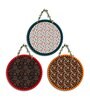 3 Pcs Geometric Wooden Circle Set Hanging