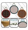 3 Pcs Geometric Wooden Circle Set Hanging