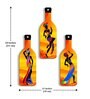 3 Pcs Dancing Girls Wooden Bottles Hanging