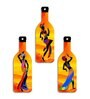 3 Pcs Dancing Girls Wooden Bottles Hanging