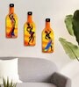 3 Pcs Dancing Girls Wooden Bottles Hanging