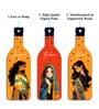 3 Pcs Transparent Wooden New Bottles Hanging
