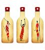3 Pcs Stone Age Wooden New Bottles Hanging