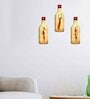3 Pcs Stone Age Wooden New Bottles Hanging