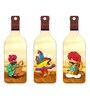 3 Pcs Rajasthani Instrument Wooden New Bottles Hanging