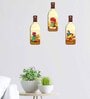 3 Pcs Rajasthani Instrument Wooden New Bottles Hanging