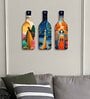3 Pcs Turquoise Lady Wooden New Bottles Hanging