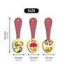 3 Pcs Lotus Wooden New Spoons Hanging