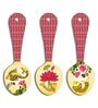 3 Pcs Lotus Wooden New Spoons Hanging