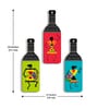 3 Pcs Traditional Wooden Bottles Hanging
