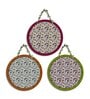 3 Pcs Abstract Wooden Circle Set Hanging