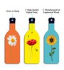 3 Pcs Flowers Wooden New Bottles Hanging