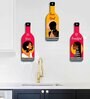 3 Pcs Be Yours Wooden Bottles Hanging