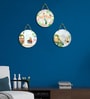 3 Pcs Elephant Wooden Circle Set Hanging