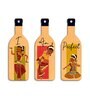 3 Pcs I Am Perfect Wooden New Bottles Hanging
