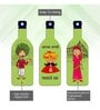 3 Pcs Rajasthani Wooden New Bottles Hanging