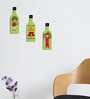 3 Pcs Rajasthani Wooden New Bottles Hanging