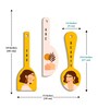 3 Pcs Lady Wooden New Spoons Hanging