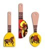 3 Pcs Horse Yellow Wooden New Spoons Hanging
