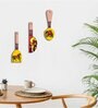 3 Pcs Horse Yellow Wooden New Spoons Hanging