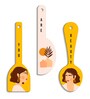 3 Pcs Lady Wooden New Spoons Hanging