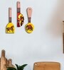 3 Pcs Horse Yellow Wooden New Spoons Hanging