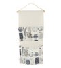 3 Pockets Fabric Wall Organiser Multicolour