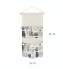 3 Pockets Fabric Wall Organiser Multicolour
