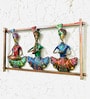Multicolour  Decorative Safa Iron Panel Showpiece (Set Of 3)