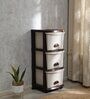 3 Tier 250 Storage Cabinet in Beige & Wenge Colour