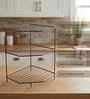 3-Tier Black Heavy Duty Metal Countertop Corner Storage Rack
