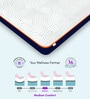 3-Zone Responsive Cooling Crystal Tech. Memory Foam 4 Inches Single Size Mattress in White Colour